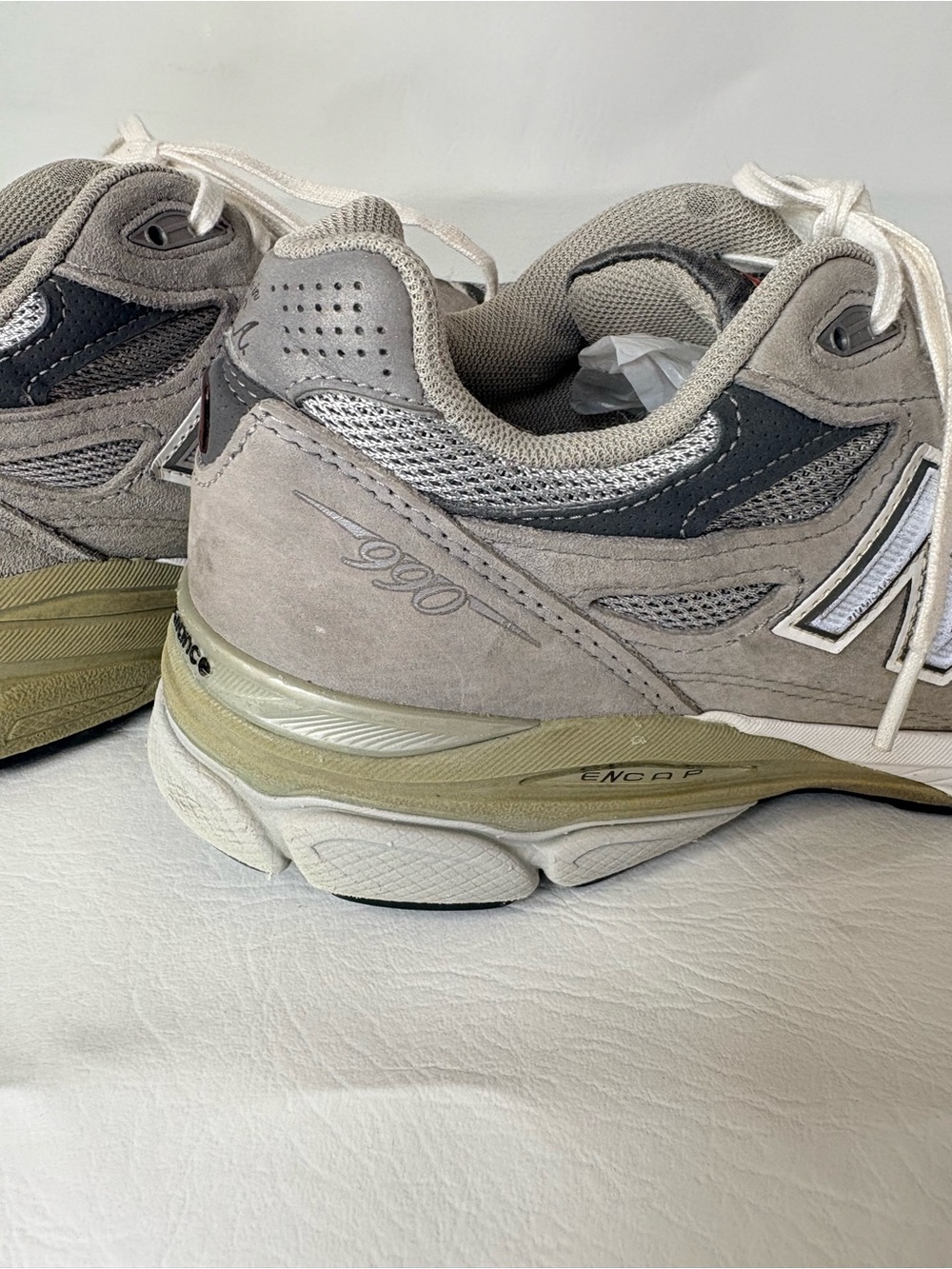New Balance 990v3 Gray Suede Mesh Sneakers Men’s Size 8.5 4E Extra Wide M990GL3 - Picture 5 of 9